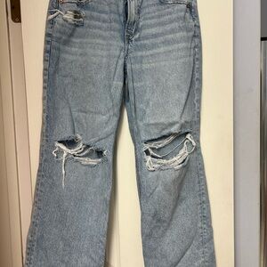 Distressed Light Blue Jeans